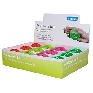 4048792036766 - Antistressball 3 x orange 3 x gelb 3 x pink 3 x grün Ø 60 cm 12 St