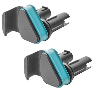 4066407002050 - Besenhalter Flex schwarz türkis 2 Pack 4066407002050 2 Stück