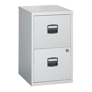 BISLEY Home PFA 2 Hängeregistraturschrank lichtgrau 2 Schubladen 41,3 x 40,0 x 67,2 cm, 1 St.