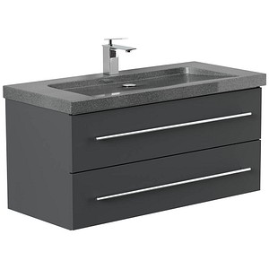 4251982676806 - POSSEIK Waschbecken mit Unterschrank YAMO 100 grafit 1000 x 450 x 500 cm