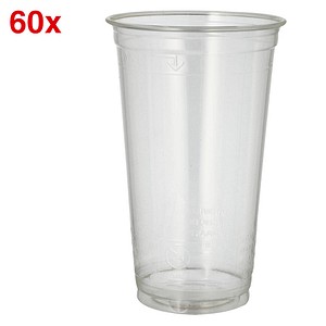 4002911302576 - Pure Kaltgetränkebecher PLA Glasklarer Trinkbecher Ø 95 cm 1 Packung = 60 Stück 500 ml 4002911302576 - Pure Kaltgetränkebecher PLA Glasklarer Trinkbecher Ø 95 cm 1 Packung = 60 Stück 500 ml