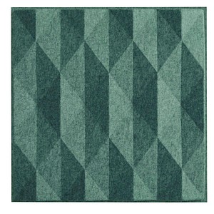 polySONIC® fr 3D Prisma Schallabsorber grün