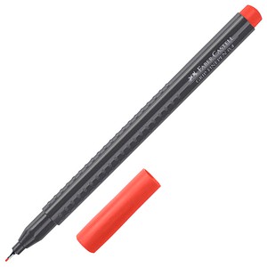 10 Stück Faber-Castell Feinliner Grip geraniumrot 4005401516217 Faber-Castell