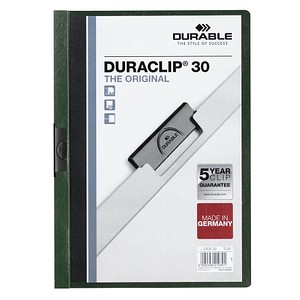 4005546210223 - DURABLE Klemmhefter Klemmappe DURACLIP 3mm D-gruen DIN A4 dunkelgrün 4005546210223 - DURABLE Klemmhefter Klemmappe DURACLIP 3mm D-gruen DIN A4 dunkelgrün