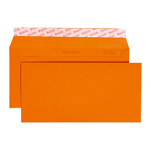 ELCO Briefumschläge Color DIN lang ohne Fenster orange haftklebend 250 St.
