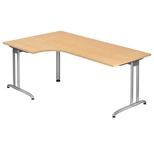 BS82 Schreibtisch ahorn L-Form