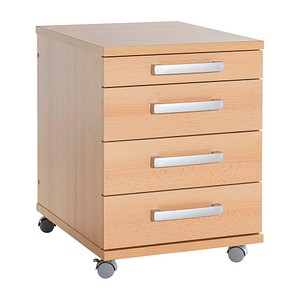 MÖBELPARTNER Riga Rollcontainer buche 4 Auszüge