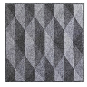 polySONIC® fr 3D Prisma Schallabsorber grau