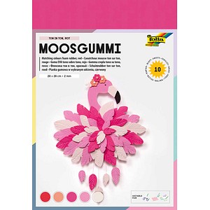 4001868063745 - Moosgummi (B)200 x (H)290 mm TON IN TON MIX rot