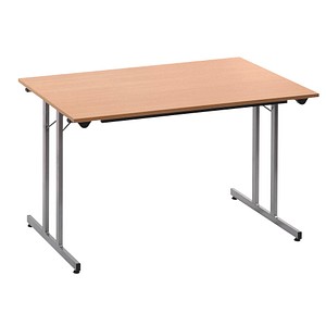 3700245507599 - Klapptisch ohne TPMU148HA 74cm (H) 140x80cm (BxT) rechteckig buche   silber 3700245507599 SODEMATUB