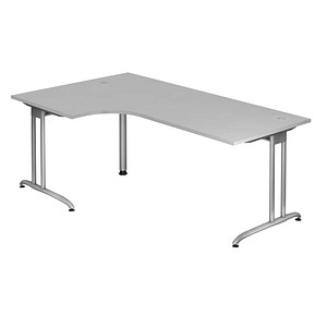 BS82 Schreibtisch grau L-Form