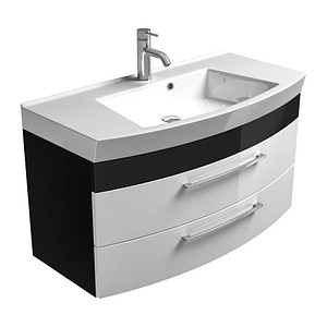 Waschtischunterschrank RIMA weiß/anthrazit