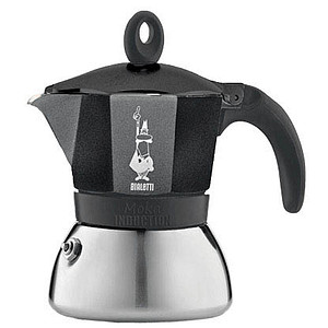 BIALETTI MOKA INDUCTION Espressokocher schwarz, 6 Tassen