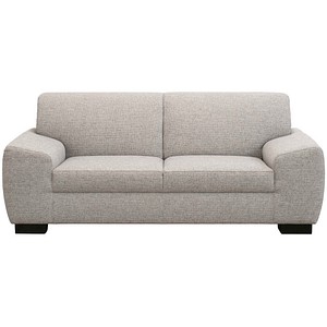 DOMO Collection 2-Sitzer Sofa Incanto hellgrau schwarz Stoff 200,0 x 89,0 x 81,0 cm, 1 St.