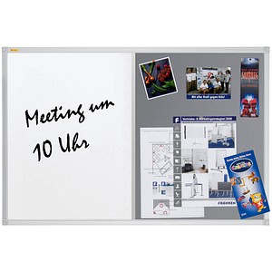 Whiteboard-Pinnwand X-tra!Line 90,0 x 60,0 cm Textil grau