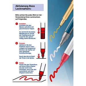 4004764103584 - Lackmarker 8750 4-8750003 Stift blau 2-4mm Rundspitze 4004764103584 Edding
