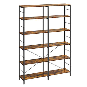 0194343143651 - Bücherregal Standregal mit 6 Ebenen Industrie-Design - Vintagebraun - Vasagle 0194343143651 - Bücherregal Standregal mit 6 Ebenen Industrie-Design - Vintagebraun - Vasagle