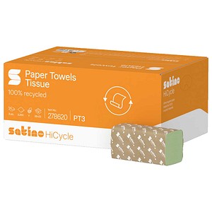 Satino Papierhandtücher 278629 HiCycle Zick-Zack-Falzung 2-lagig 3.200 Tücher