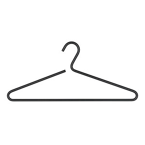 4008838325216 - Kleiderbügel WENKO Modell Lux schwarz B42cm H08cm T08cm Aluminium Kleiderbügel Garderobenbügel aus Aluminium minimalistisches Design 4008838325216 - Kleiderbügel WENKO Modell Lux schwarz B42cm H08cm T08cm Aluminium Kleiderbügel Garderobenbügel aus Aluminium minimalistisches Design