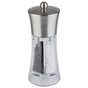 4004133405455 - Salz- Pfeffermühle Küchenmühlen silberfarben (edelstahlfarben transparent) Gewürzmühlen Salzmühlen Pfeffermühlen 2in1 einstellbarer Mahlgrad EdelstahlAcrylglas 4004133405455 - Salz- Pfeffermühle Küchenmühlen silberfarben (edelstahlfarben transparent) Gewürzmühlen Salzmühlen Pfeffermühlen 2in1 einstellbarer Mahlgrad EdelstahlAcrylglas