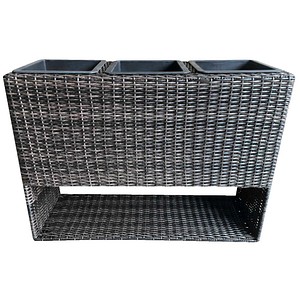 Garden Pleasure Pflanzkübel CAPPUCHINO Metall coffee rechteckig 82,0 x 60,0 cm, 1 St.