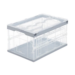 4052025924904 - Profi Transportbox stabil Gewerbe hochwertiger Kunststoff Qualität 60L hbt 315 x 595 x 395 cm grau - Relaxdays