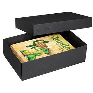 2 BUNTBOX L Geschenkboxen 3,6 l schwarz 26,6 x 17,2 x 7,8 cm