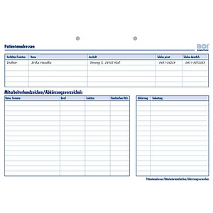 4052301034679 - Stammdaten ambulant mit Durchschreibeblatt Formulare 50 St