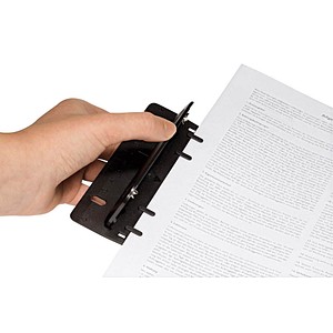 4003801791746 - WEDO 2 Löcher Taschenlocher Metall 3 Blatt 67801 Schwarz