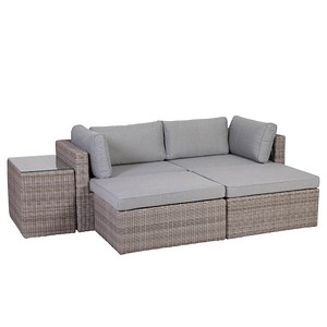 4005437263147 - Sitzgruppe Gartenmöbel Loungemöbel Gartenlounge grau Greemotion - B-Ware sehr gut 4005437263147 - Sitzgruppe Gartenmöbel Loungemöbel Gartenlounge grau Greemotion - B-Ware sehr gut