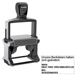 4044589428004 - Textstempel individualisierbar 5208 selbstfärbend schwarz ohne Logo 1 St