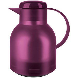 4009049236001 - SAMBA Isolierkanne 1 Liter Thermoskanne mit Quick-Press Verschluss Farbe aubergine transluzent 4009049236001 - SAMBA Isolierkanne 1 Liter Thermoskanne mit Quick-Press Verschluss Farbe aubergine transluzent