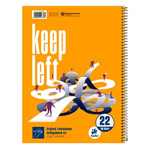 9002244876862 -  Collegeblock 044050022 Linkshänder   Lineatur 22 A4 70g 80 Blatt 9002244876862 Ursus STYLE