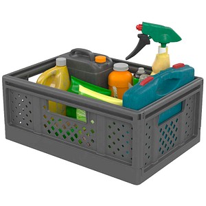 PAPERFLOW FOLD´N STORE Klappbox 14,0 l grau 38,6 x 27,3 x 16,6 cm