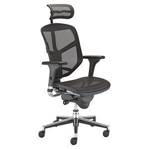 5900978085298 - Bürostuhl Enjoy schwarz   chrom mit Armlehnen bis 110kg 5900978085298 Nowy Styl