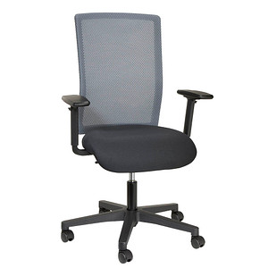 4014296097565 - Bürostuhl Free Point schwarz dunkelgrau   schwarz mit Armlehnen bis 110kg 4014296097565 Topstar