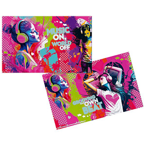 4008705949866 - 3 HERMA Schreibtischunterlagen Karton Music Girl 4008705949866 HERMA 3 Stück 4008705949866 - 3 HERMA Schreibtischunterlagen Karton Music Girl 4008705949866 HERMA 3 Stück