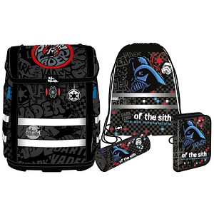 4017245965885 - Schulranzen-Set PERFECTO STAR WARS DARTH VADER Kunstfaser schwarz