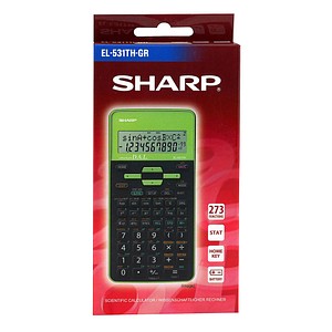 4974019917108 - EL-531TH - Wissenschaftlicher Taschenrechner - 10 Stellen + 2 Exponenten - Batterie - Grau 4974019917108 - EL-531TH - Wissenschaftlicher Taschenrechner - 10 Stellen + 2 Exponenten - Batterie - Grau