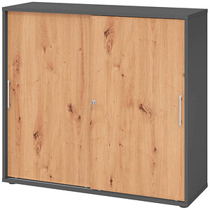 4032062304853 - HAMMERBACHER Schiebetürenschrank V1753S G R RE grafit asteiche 2 Fachböden 1200 x 400 x 1100 cm 4032062304853 - HAMMERBACHER Schiebetürenschrank V1753S G R RE grafit asteiche 2 Fachböden 1200 x 400 x 1100 cm