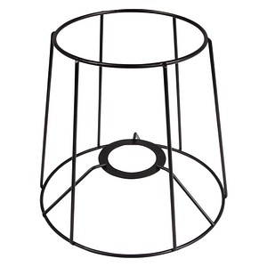 4006166936630 - Dekoartikel schwarz Metall Lampenschirm Rahmen Ø oben 70 cm und unten 170 cm