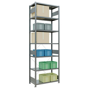 4004514202932 - Schwerlastregal MULTIplus 250 12952 silber 1000 x 500 x 3000 cm 4004514202932 SCHULTE