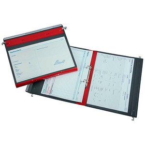 4052301063808 - Patienten-Dokumentations-Hängemappe Kunststoff rot DIN A4 1x 2 Ringmechanik 10 St