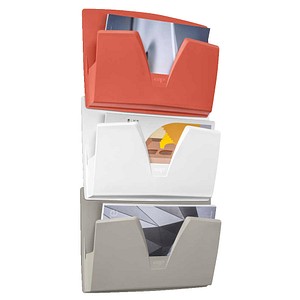 cep Wandprospekthalter 170 TERRA NOVA weiß DIN A4 3 Fächern 36,1 x 8,6 x 71,5 cm, 1 St.