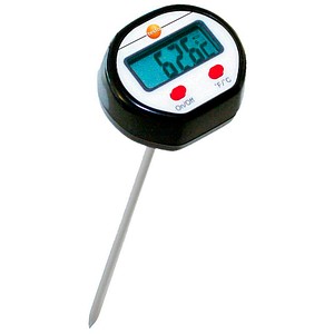 testo Mini Kerntemperatur-Lebensmittelthermometer schwarz