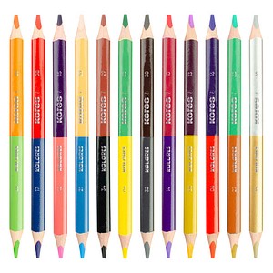 9023800932525 - KOLORES DUO JUMBO Buntstifte farbsortiert 12 St