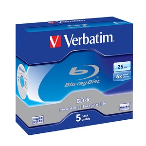 verbatim Blu-ray BD-R 25 GB, 5 St.