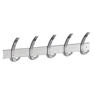 Kerkmann Wandgarderobe public 32640414 silber Metall 15 Haken 65,0 x 17,0 cm