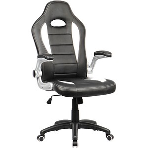 Nicalo Gaming Stuhl schwarz Kunstleder