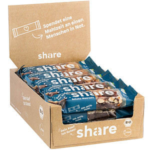 share Schoko & Meersalz Bio-Nussriegel 15 St.